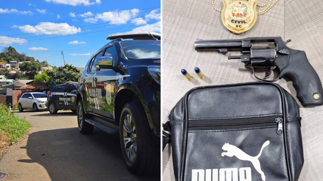 Polícia Civil cumpre mandado de busca e apreensão em Curitibanos | Foto: Divulgação PCSC