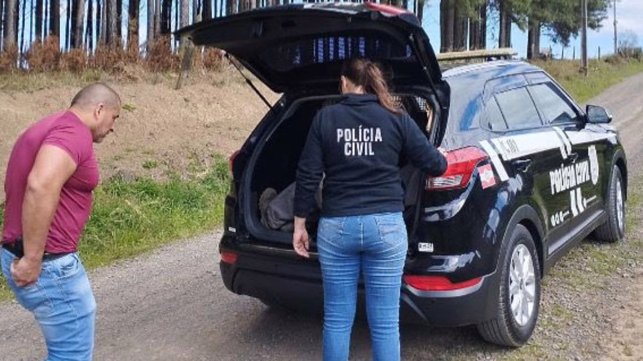 Polícia Civil prende homem por descumprimento de medida protetiva em Lages | Divulgação PCSC