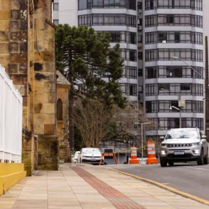 Prefeitura de Lages libera trânsito na rua Frei Gabriel após laudo técnico | Foto: Fábio Pavan 