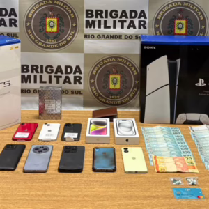 Itens furtados foram recuperados em São Leopoldo/RS | Imagem: Polícia Civil/Reprodução