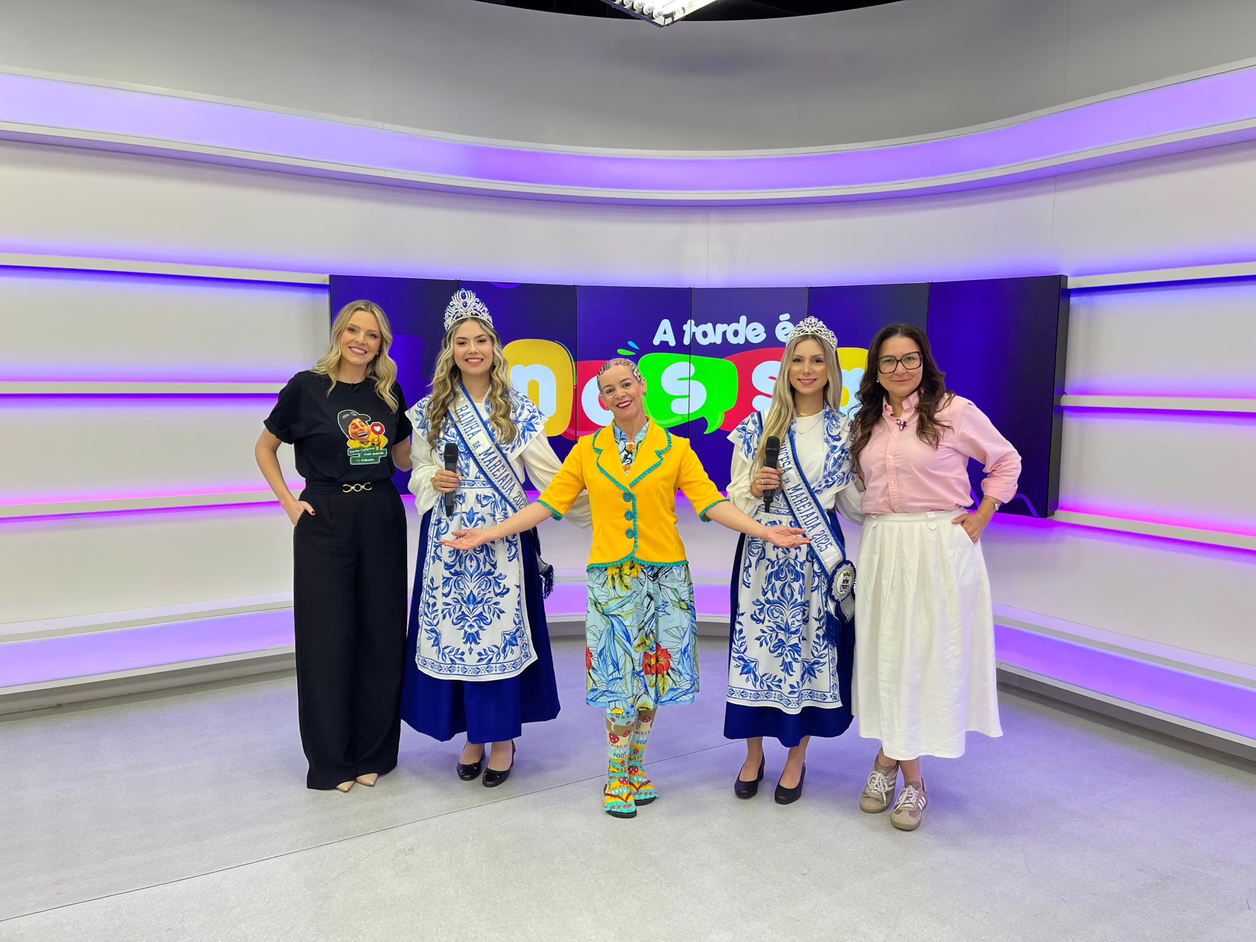 Realezas da Festa da Marejada participam do programa ‘A Tarde é Nossa’ | Foto: SCC10