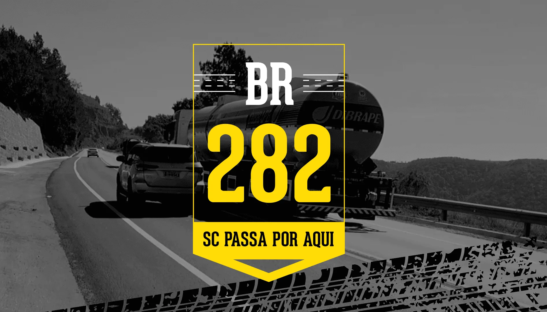 ‘É horrível de andar’: caminhoneiro relata dificuldades e perigos na BR-282 em SC | Arte Cadu Torres/ SCC SBT ‘É horrível de andar’: caminhoneiro relata dificuldades e perigos na BR-282 em SC | Arte Cadu Torres/ SCC SBT