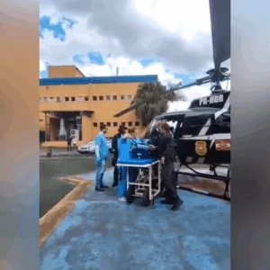 Bebê de 6 dias é levado por helicóptero para cirurgia urgente em SC