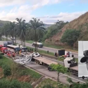 Caminhoneiro de SC morre em grave acidente no Rio de Janeiro