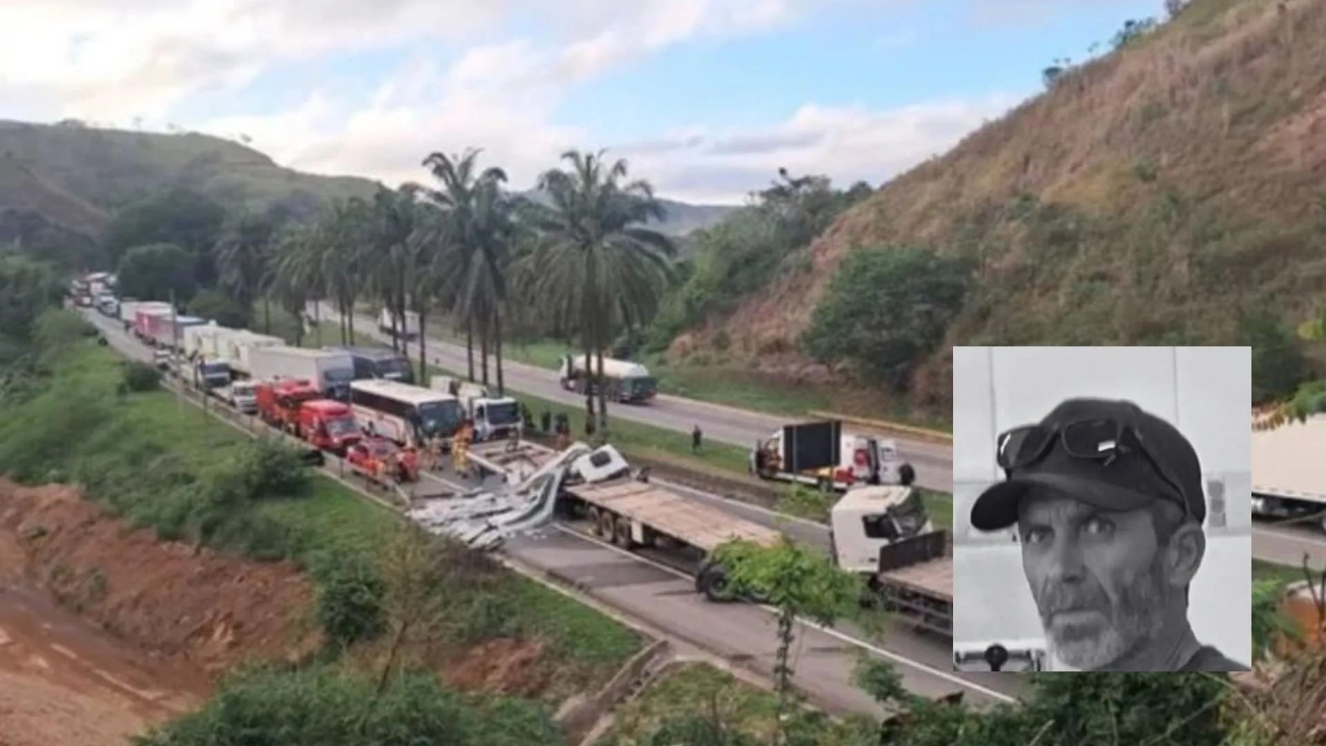 Caminhoneiro de SC morre em grave acidente no Rio de Janeiro | Foto: Redes sociais/Reprodução