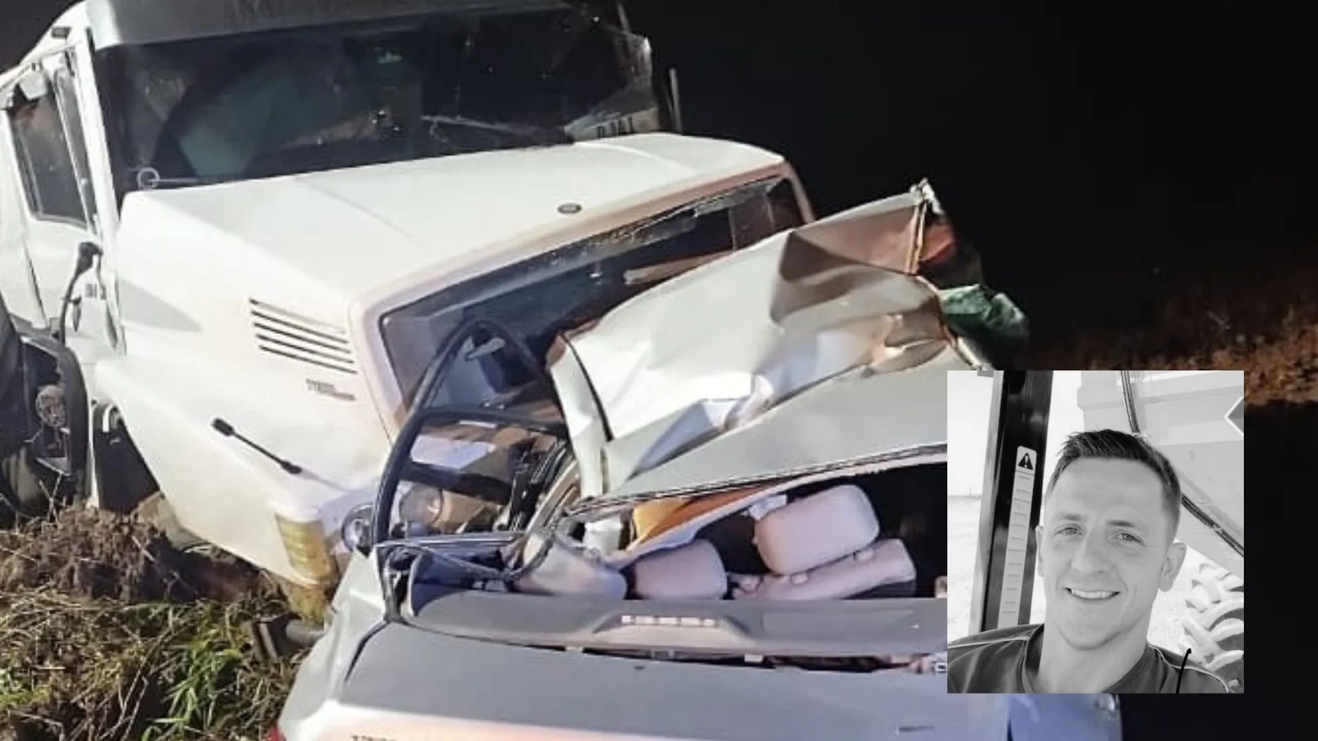 Homem que morreu preso às ferragens em acidente com caminhão na BR-470 é identificado – Imagem: redes sociais