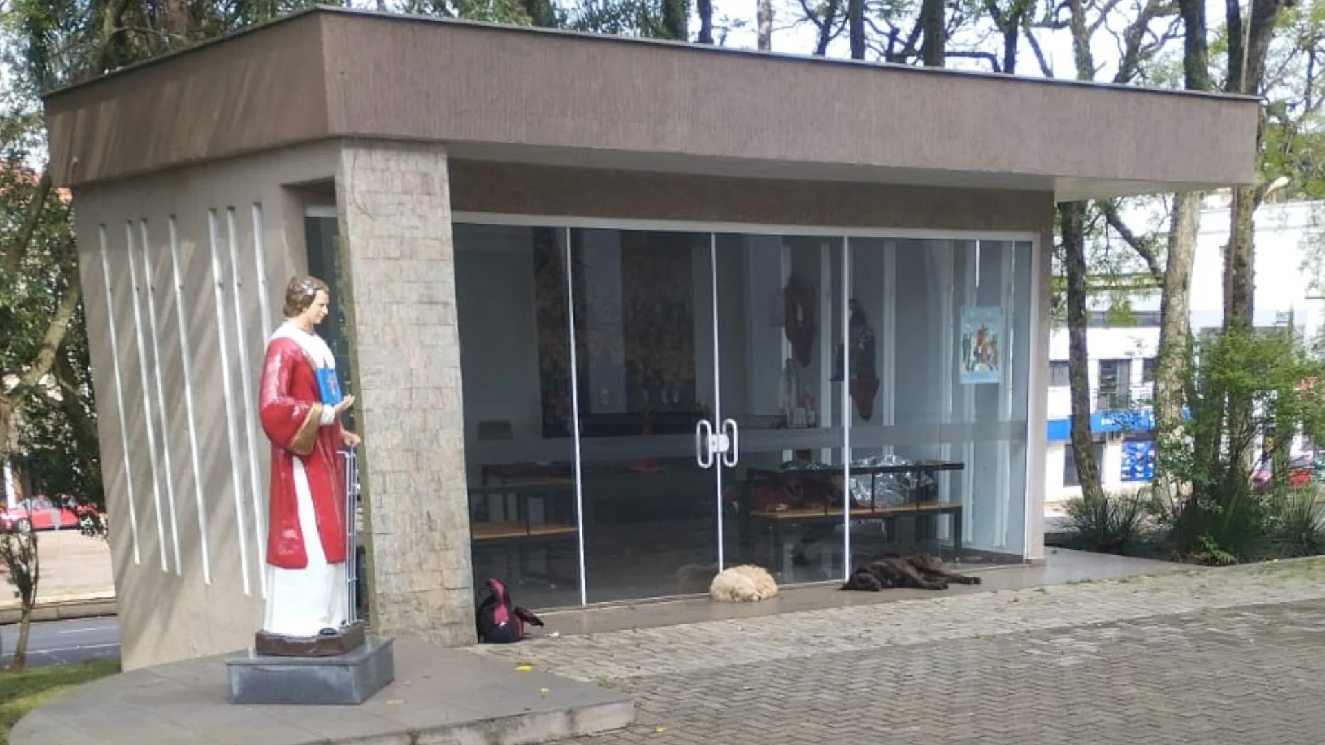 Corpo de pessoa em situação de rua é encontrado dentro de capela em SC | Imagem: Polícia Civil/Reprodução