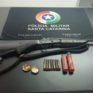 Dois homens são presos durante operação no Extremo Oeste de SC | Imagem: Polícia Militar/Reprodução