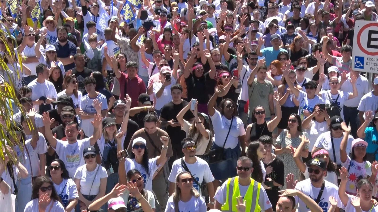 Florianópolis recebe Marcha para Jesus com expectativa de reunir 50 mil fiéis neste sábado | Foto de 2023: SCC SBT
