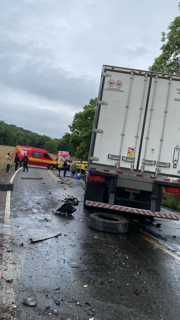 acidente entre quilombo e coronel freitas