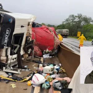 Caminhoneiro de SC morre em grave acidente no Paraná | Imagem: PRF/Redes Sociais/Reprodução