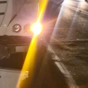 Idoso morre atropelado por caminhão na BR-282 na Serra de SC | Foto: CBMSC/Reprodução