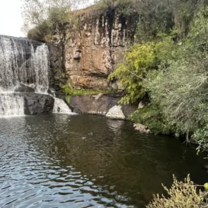 Adolescente de 15 anos desaparece em cachoeira na Serra de SC | Foto: reprodução / CBMSC 