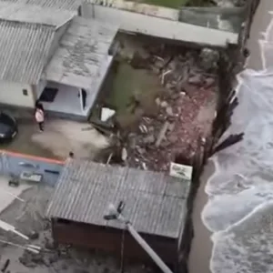 Florianópolis decreta estado de emergência por erosão marítima - Imagem: reprodução/ SCC
