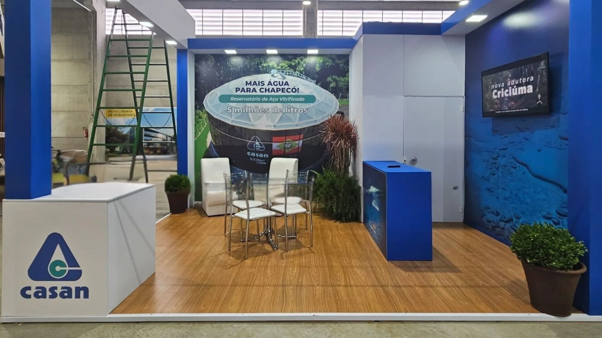 CASAN leva inovação e obras recordes para a Efapi 2025 em Chapecó | Foto: divulgação. CASAN leva inovação e obras recordes para a Efapi 2025 em Chapecó | Foto: divulgação.