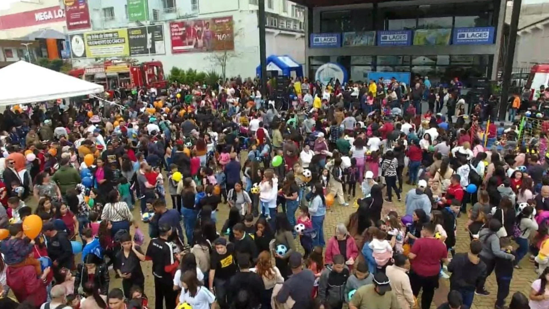 ‘Criança na Praça’ reúne mais de 7 mil pessoas em Lages – Imagem: Handerson Souza