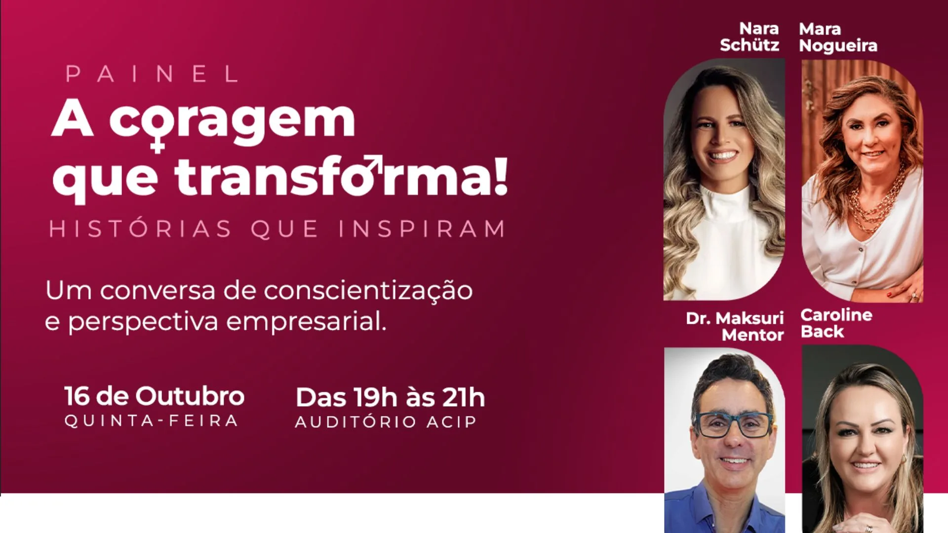 Mulheres inspiradoras se reúnem em Palhoça em evento da ACIP pelo Outubro Rosa | Foto: divulgação. 