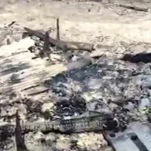 Rancho de pesca tradicional é destruído por incêndio em SC | Foto: divulgação 