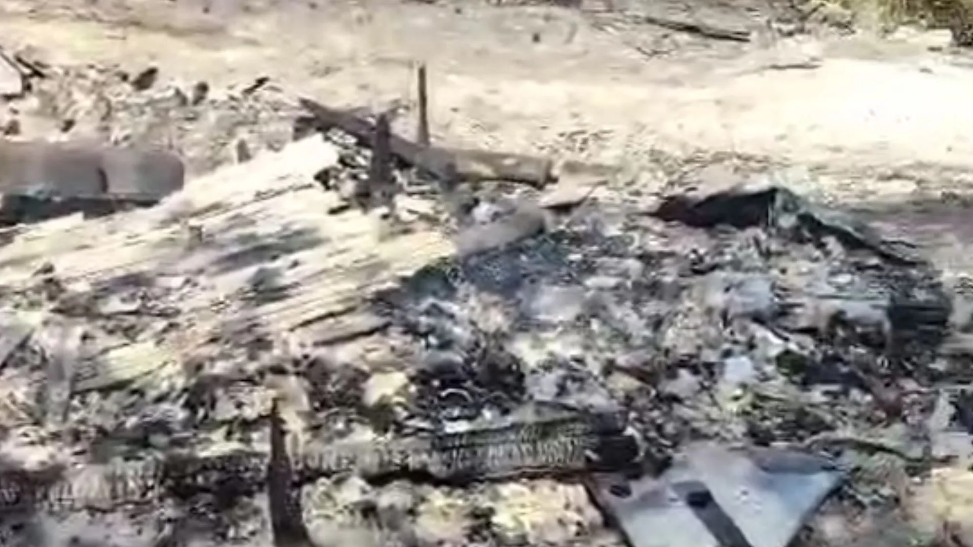 Rancho de pesca tradicional é destruído por incêndio em SC | Foto: divulgação 