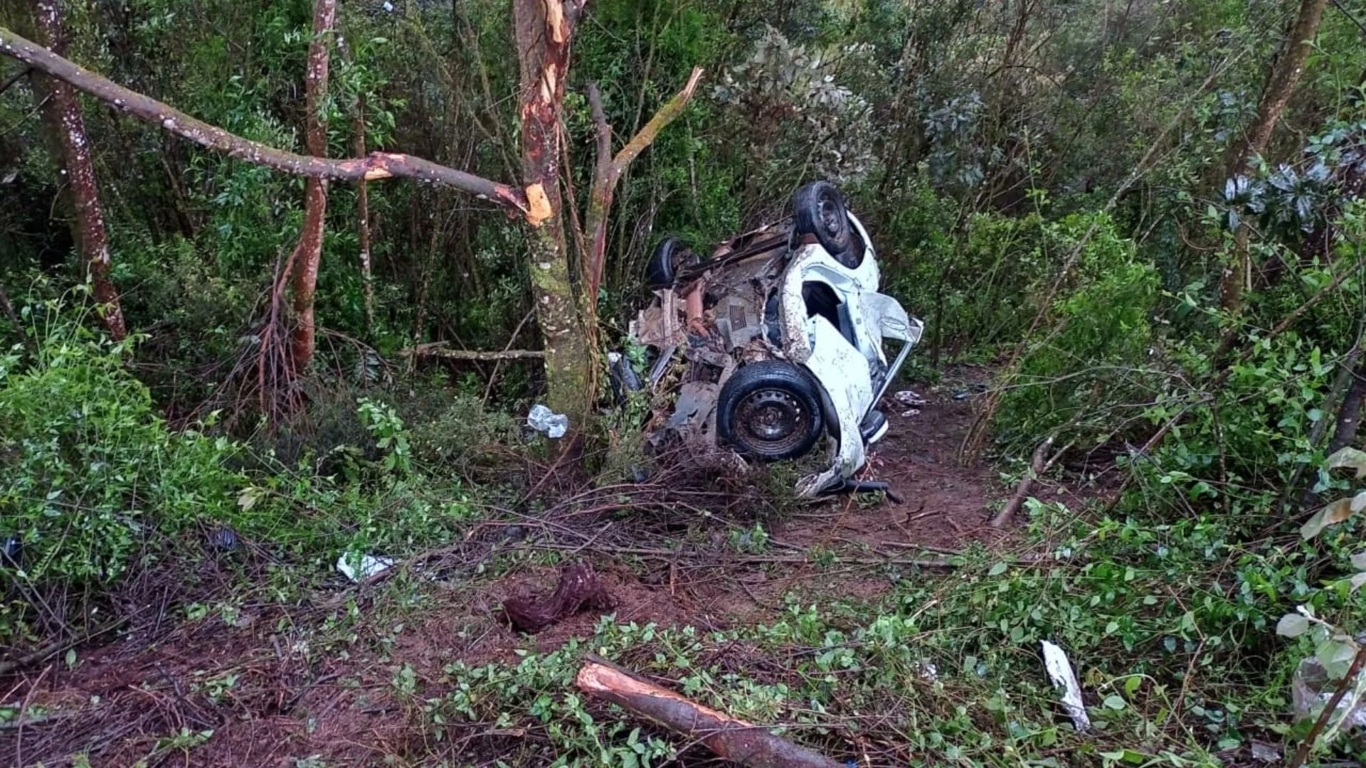 Terceira morte em grave acidente na BR-282 em SC é confirmada | Foto: CBMSC/Reprodução