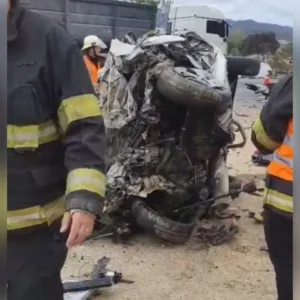 Grave acidente na BR-470 em SC deixa um morto e dois feridos | Foto: CBVI/Reprodução