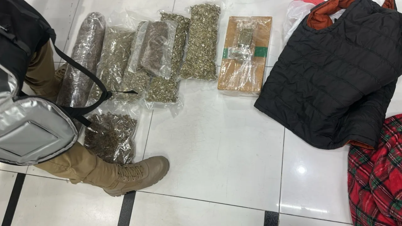 Passageiro morre na rodoviária de Florianópolis e polícia encontra 8 kg de drogas na bagagem