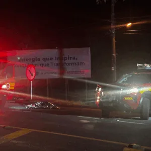 Ciclista morre em acidente com carro na SC-446, em SC; veja imagens| Imagem: Corpo de Bombeiro de SC