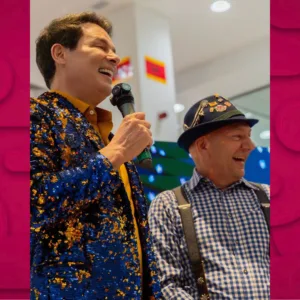 SCC SBT marca presença no 3º Desfile da Oktoberfest com Celso Portiolli, Luciano Hang e Henrique Zanotto | Foto: SCC/Reprodução