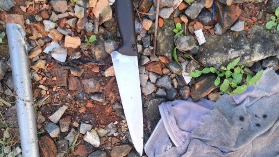 Homem é atacado com facada durante discussão em SC | Imagem: Polícia Militar