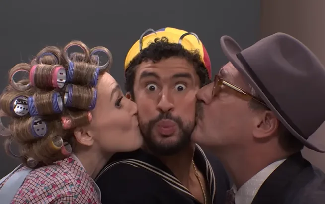 ‘Saturday Night Live’ faz paródia de ‘Chaves’ com Bad Bunny | Foto: Reprodução/SNL