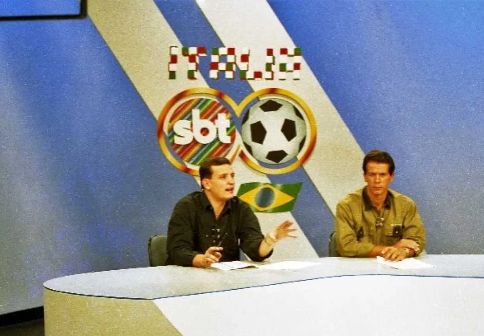 Transmissão e cobertura da Copa do Mundo da Itália, em 1990 | Foto: Francisco Inácio/SBT Transmissão e cobertura da Copa do Mundo da Itália, em 1990 | Foto: Francisco Inácio/SBT