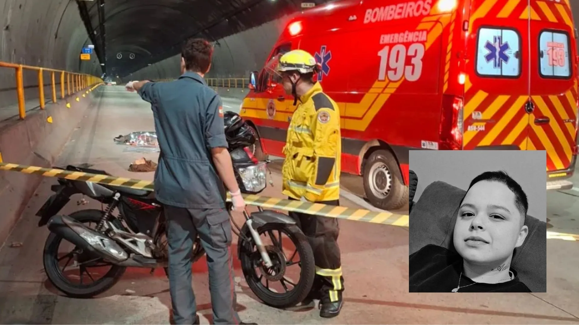 Identificada jovem de 26 anos que morreu em acidente no túnel Antonieta de Barros – Imagem: redes