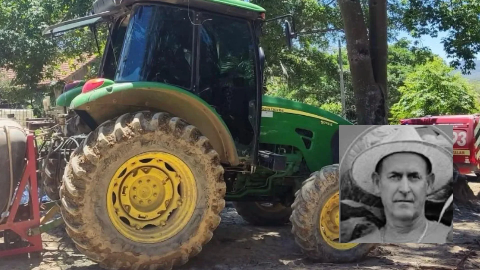 Homem que morreu esmagado por trator em Vitor Meireles é identificado | Reprodução / Funerária Nova Vida 