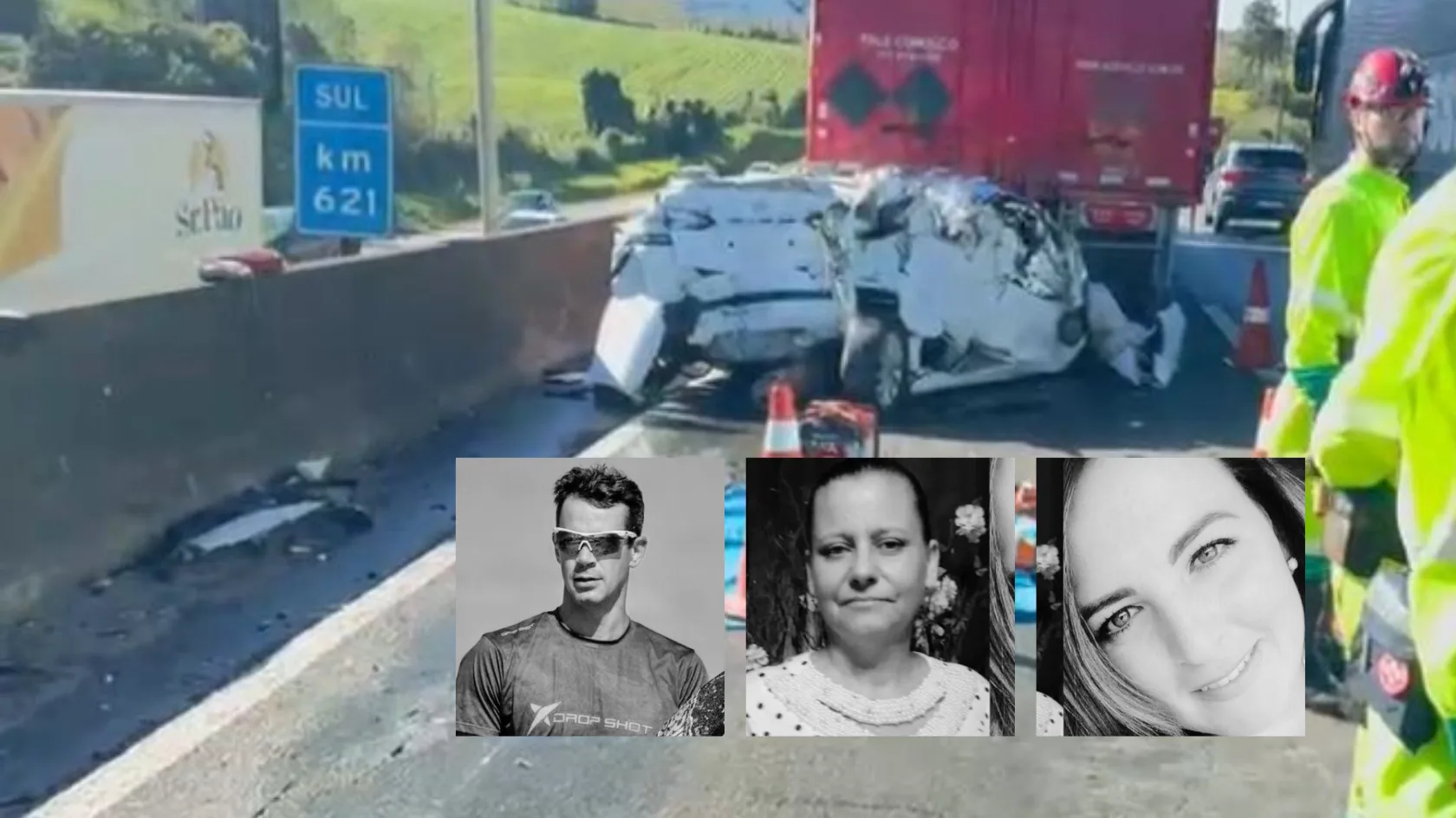 Família seguia para SC quando carro foi esmagado por caminhões na BR-376; veja identificação | Rede Massa