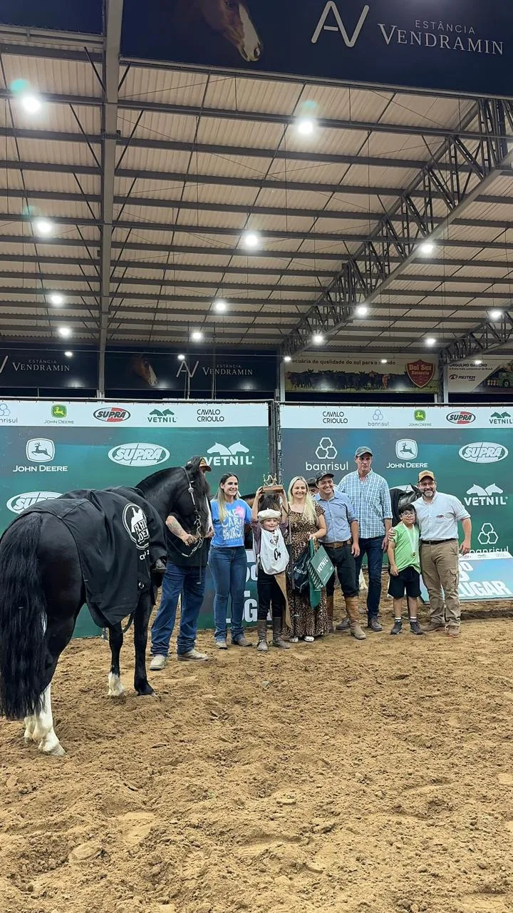 Com apenas 7 anos, catarinense de muita fé faz bonito e conquista Campeonato Brasileiro de Freio de Ouro