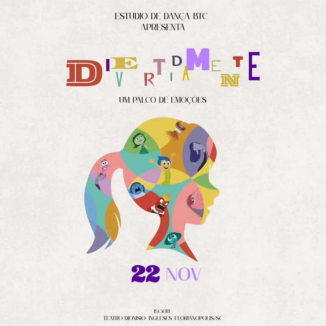Em Florianópolis, 'Divertidamente, um palco de emoções' transforma emoções em dança