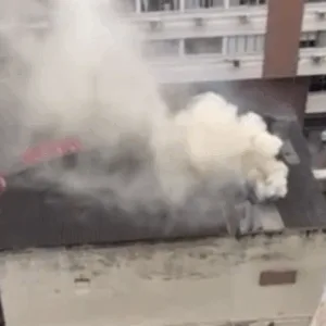 URGENTE: Incêndio atinge restaurante no Centro de Florianópolis