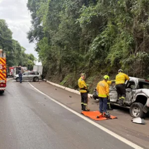 Colisão na BR-282 deixa um morto na BR-282 em SC