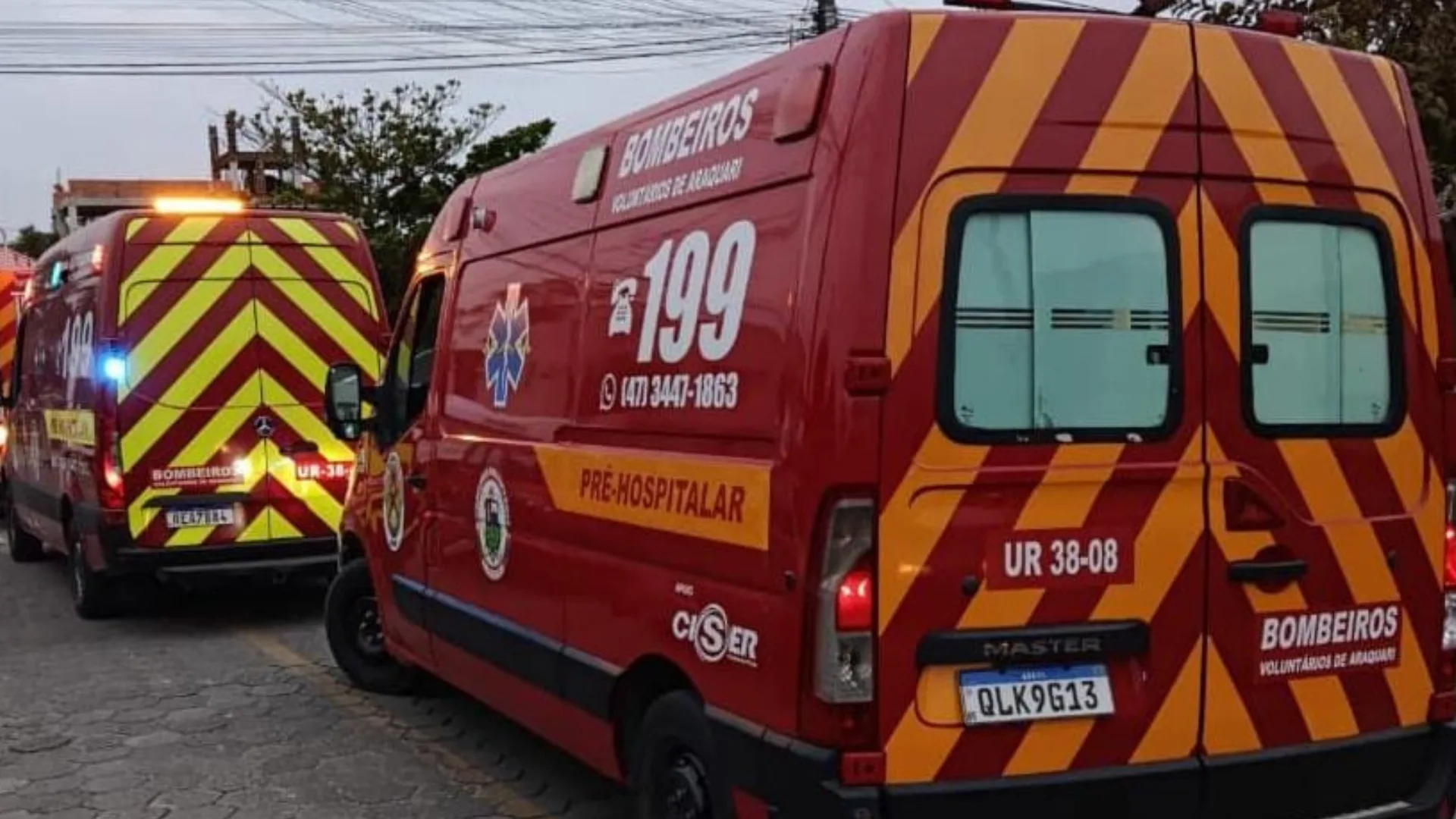 Foto: Bombeiros Voluntários de Araquari/Reprodução