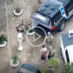 VÍDEO: bandido perigoso, de facção criminosa, é preso em Santa Catarina