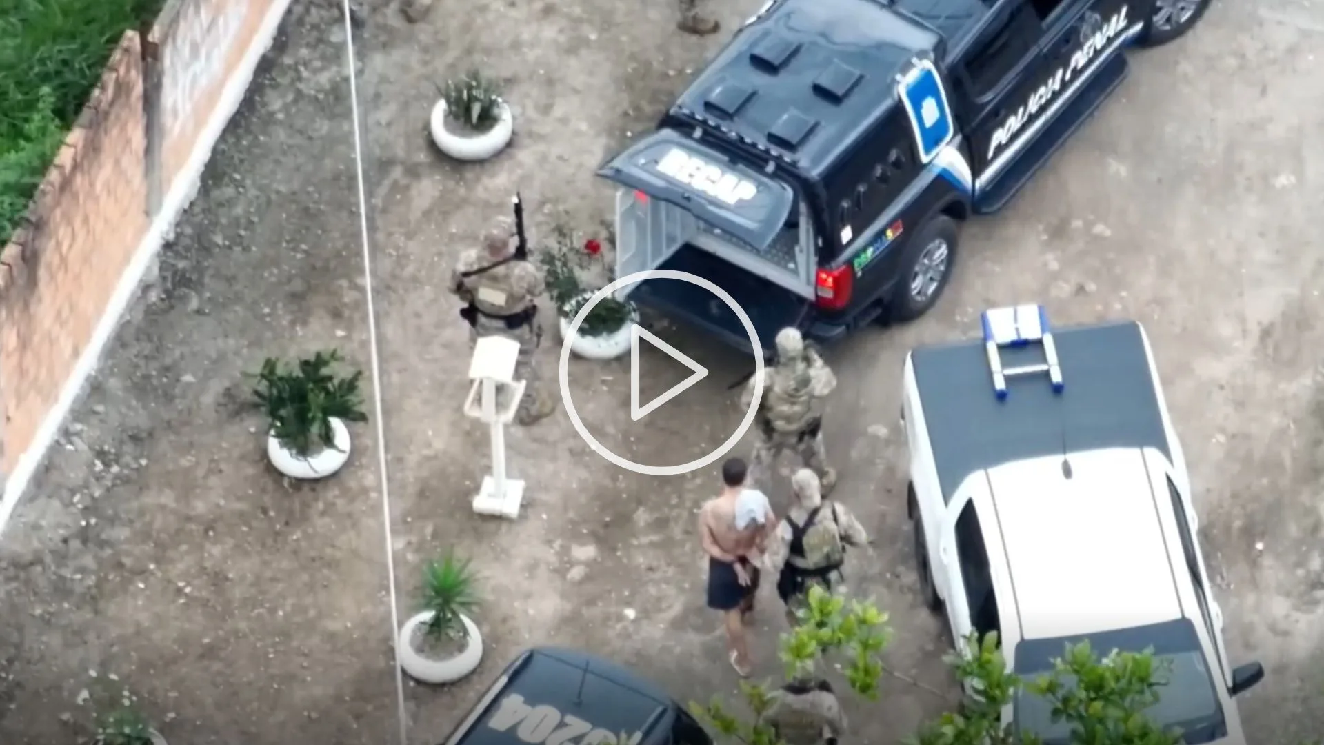 VÍDEO: bandido perigoso, de facção criminosa, é preso em Santa Catarina | Foto: reprodução. 