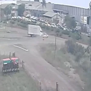 Vídeo mostra acidente que matou idoso de 100 anos na BR-470 em Campos Novos | Reprodução / Redes Sociais. 