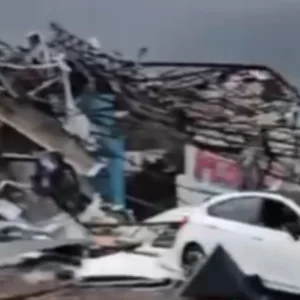 Imagens mostram destruição após passagem de tornado em Rio Bonito do Iguaçu - Imagem: redes sociais