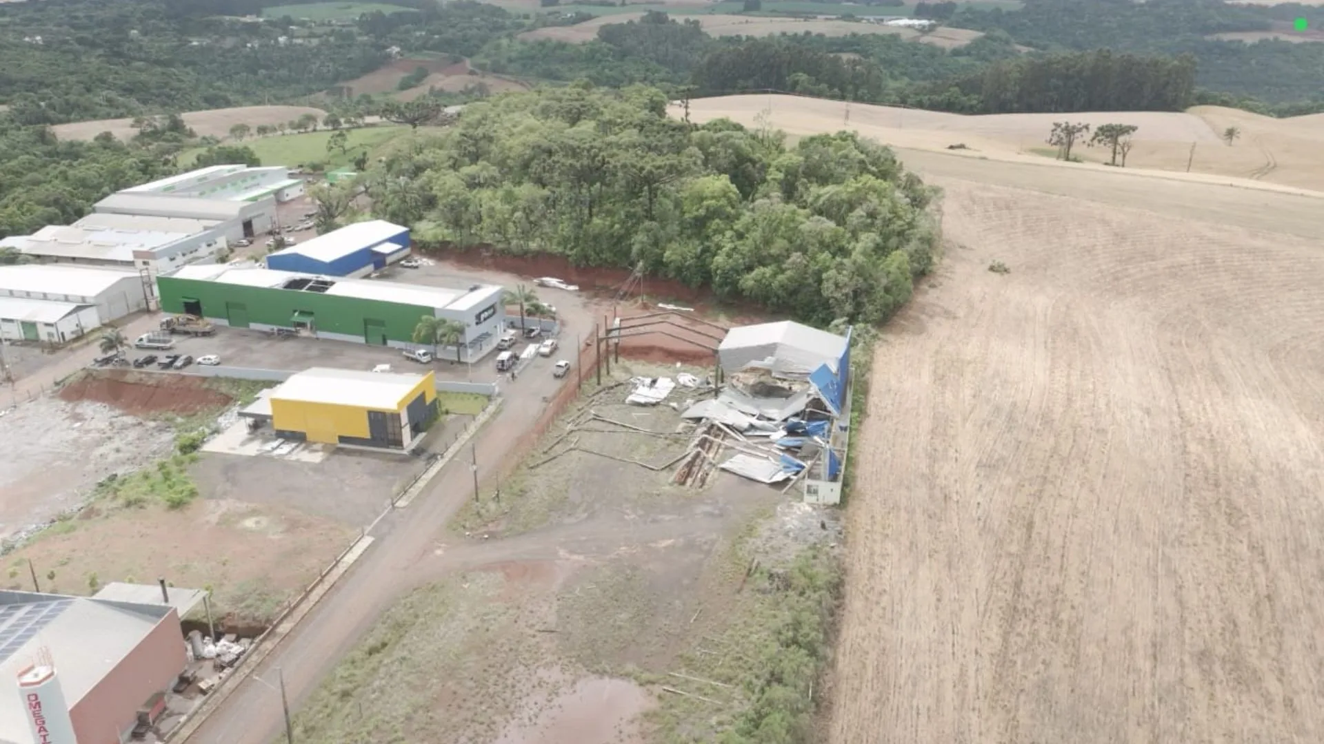 Faxinal dos Guedes decreta situação de emergência após passagem de tornado | Foto: divulgação.