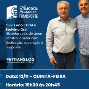 Histórias de vida no transporte contadas na Fetranslog | Foto: divulgação. 