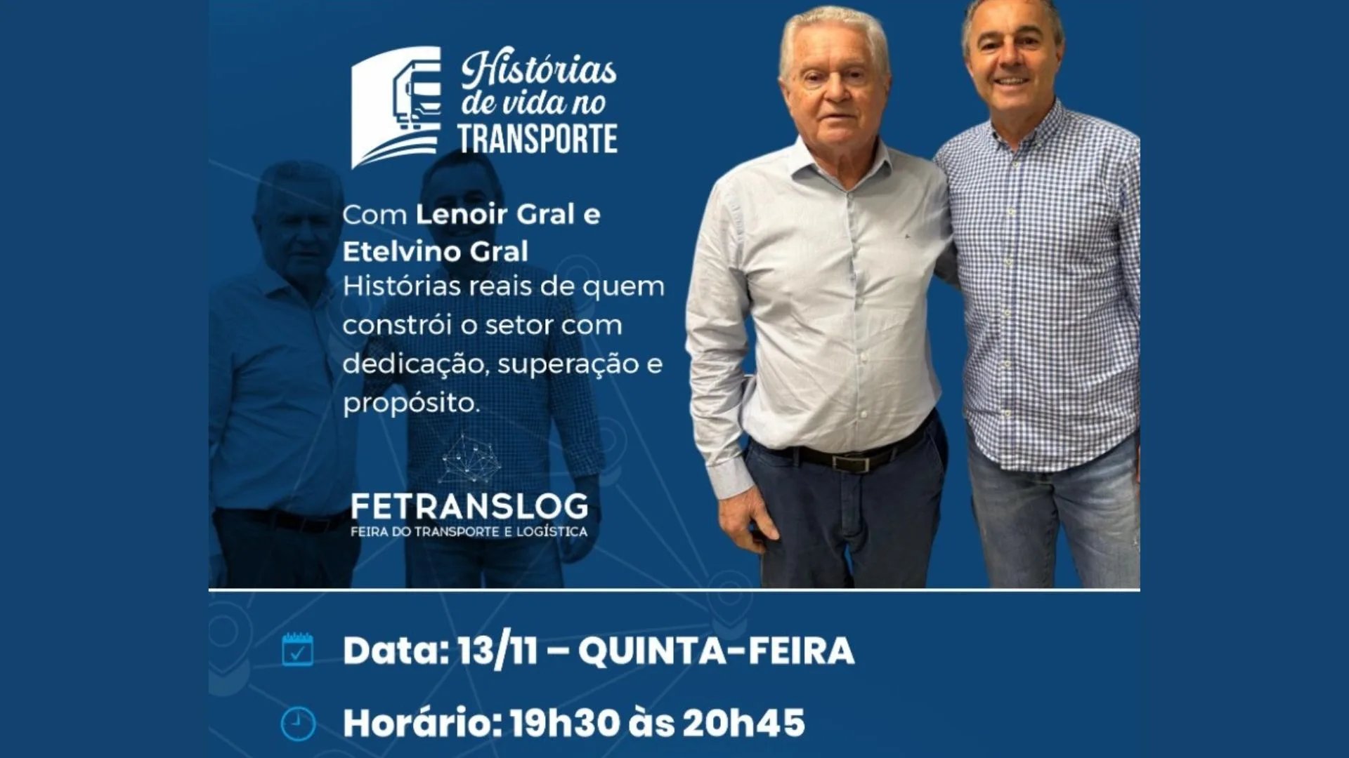 Histórias de vida no transporte contadas na Fetranslog | Foto: divulgação. 