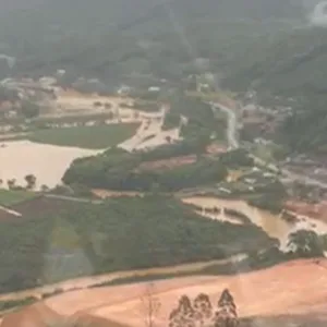 VÍDEO: Bombeiros fazem resgates em Luiz Alves | Foto: reprodução / CBMSC 
