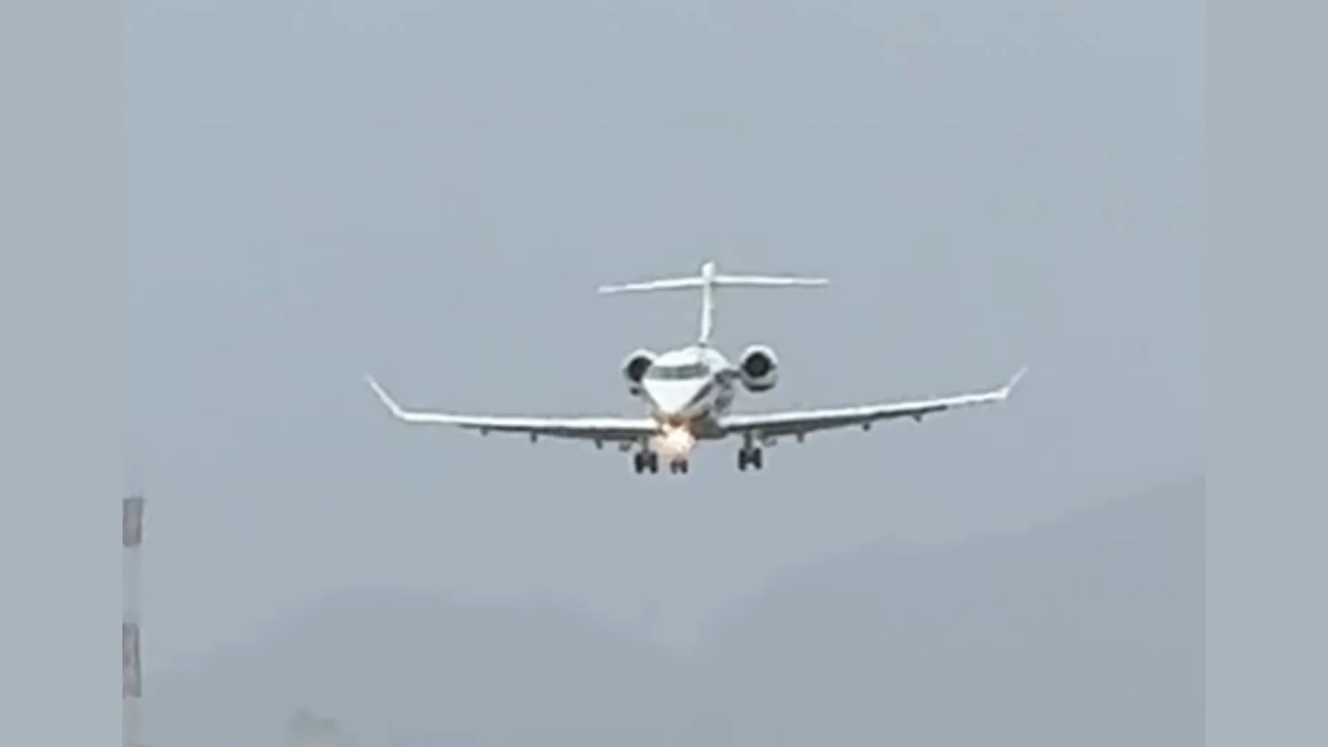 Avião de Luciano Hang pousa de lado em SC após rajadas de vento | Reprodução / Redes Sociais 