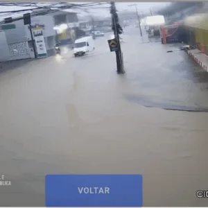 Chuva forte provoca alagamentos em Joinville e afeta serviços nesta segunda-feira | Imagem: Prefeitura de Joinville/ Ascom