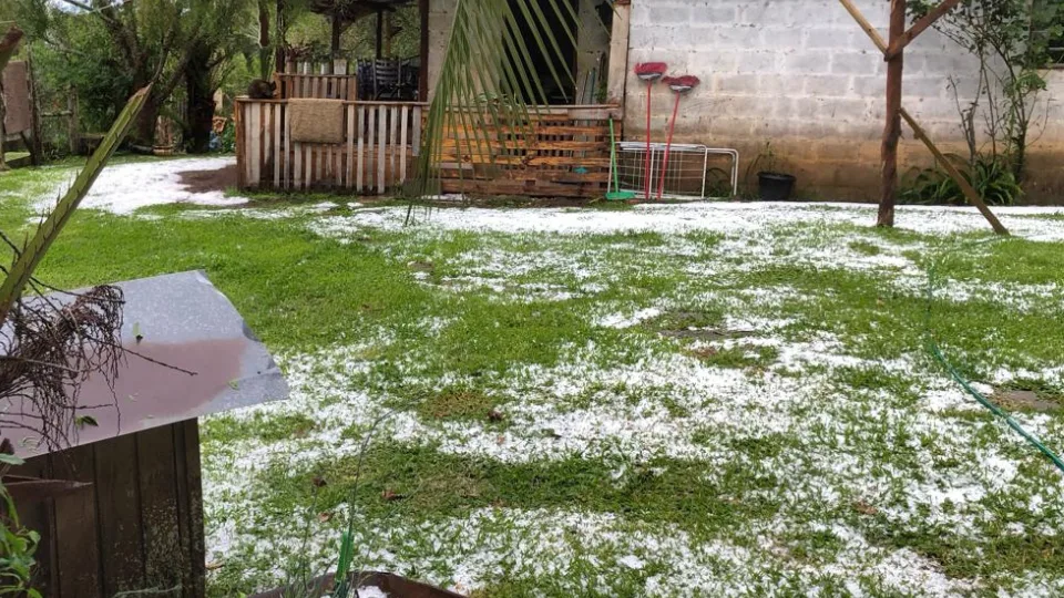 Granizo atinge cinco municípios do Oeste de SC; Defesa Civil monitora prejuízos | Imagem: Defesa Civil de SC